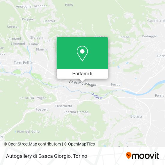 Mappa Autogallery di Gasca Giorgio
