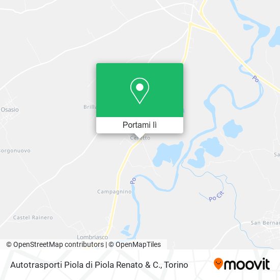 Mappa Autotrasporti Piola di Piola Renato & C.