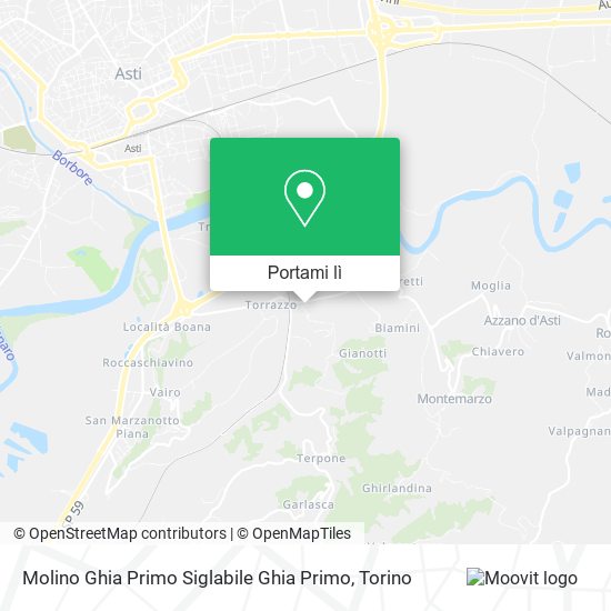 Mappa Molino Ghia Primo Siglabile Ghia Primo