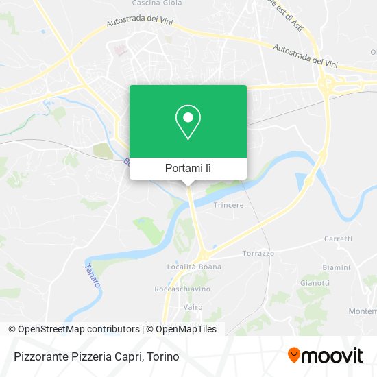 Mappa Pizzorante Pizzeria Capri