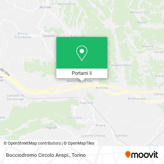 Mappa Bocciodromo Circolo Anspi.