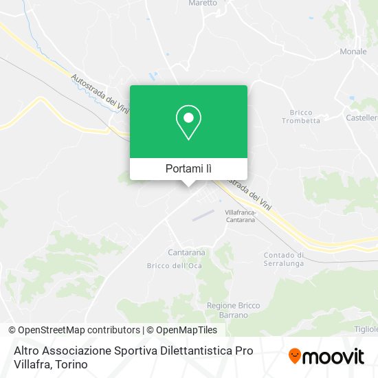 Mappa Altro Associazione Sportiva Dilettantistica Pro Villafra