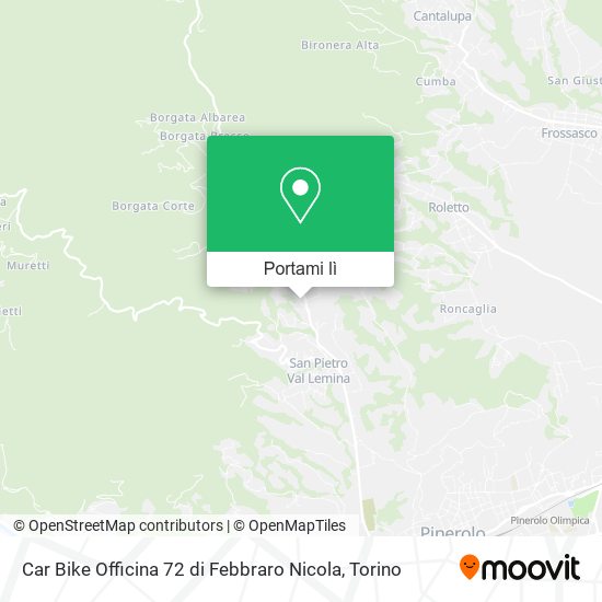 Mappa Car Bike Officina 72 di Febbraro Nicola