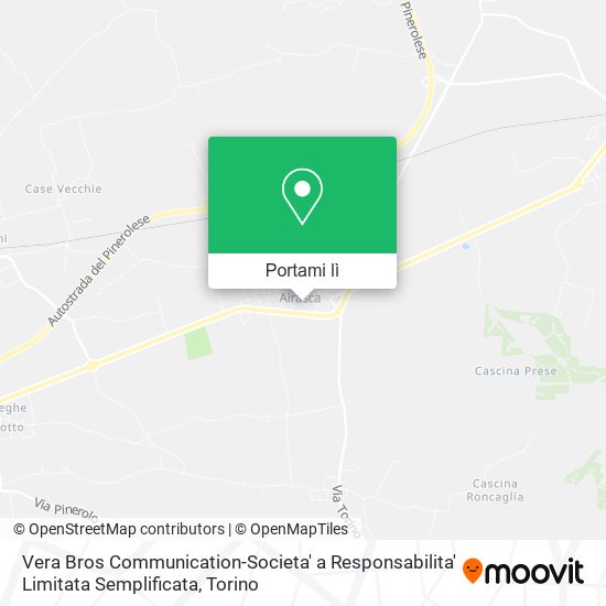 Mappa Vera Bros Communication-Societa' a Responsabilita' Limitata Semplificata