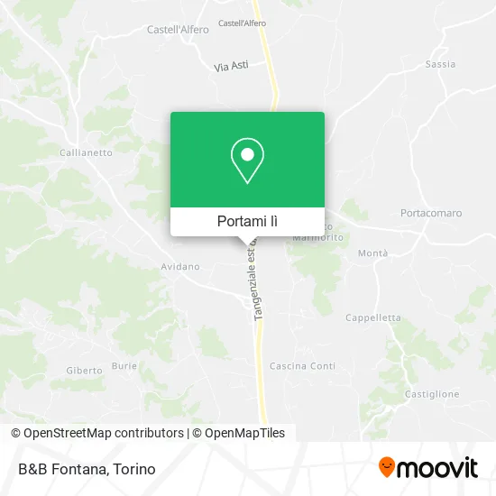 Mappa B&B Fontana