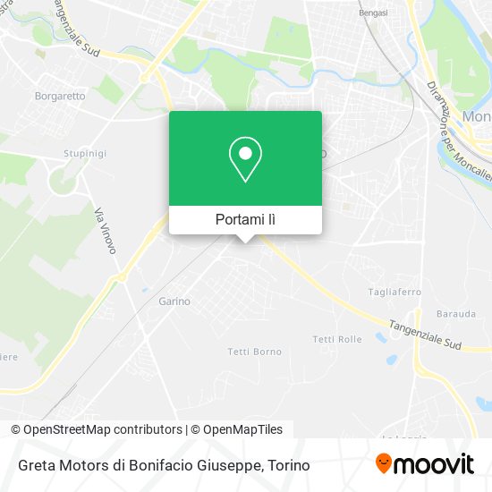 Mappa Greta Motors di Bonifacio Giuseppe