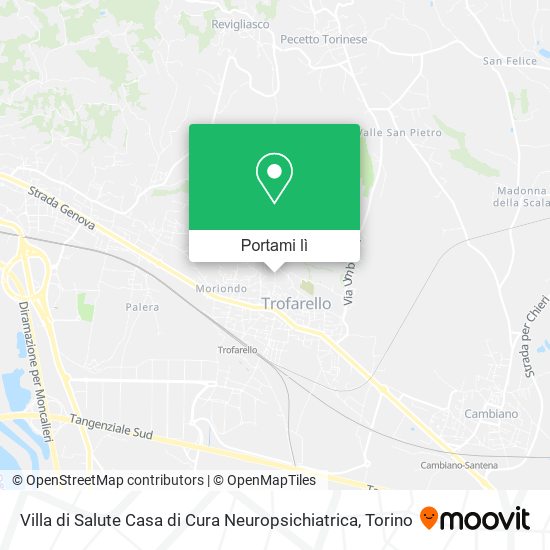 Mappa Villa di Salute Casa di Cura Neuropsichiatrica