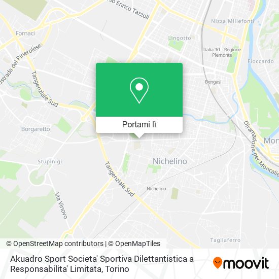 Mappa Akuadro Sport Societa' Sportiva Dilettantistica a Responsabilita' Limitata