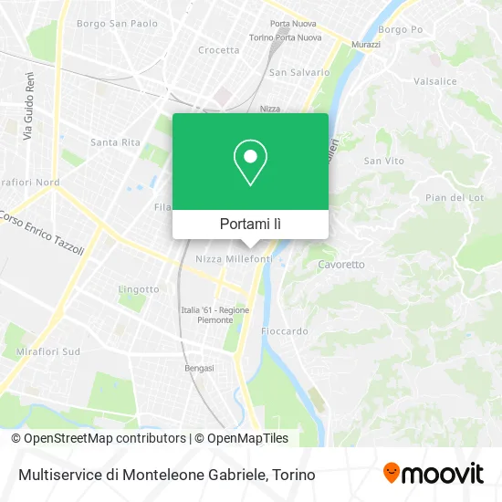 Mappa Multiservice di Monteleone Gabriele