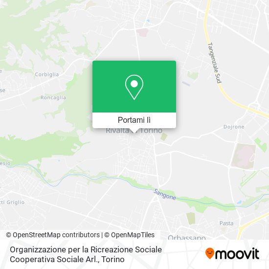 Mappa Organizzazione per la Ricreazione Sociale Cooperativa Sociale Arl.