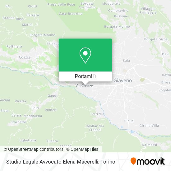 Mappa Studio Legale Avvocato Elena Macerelli