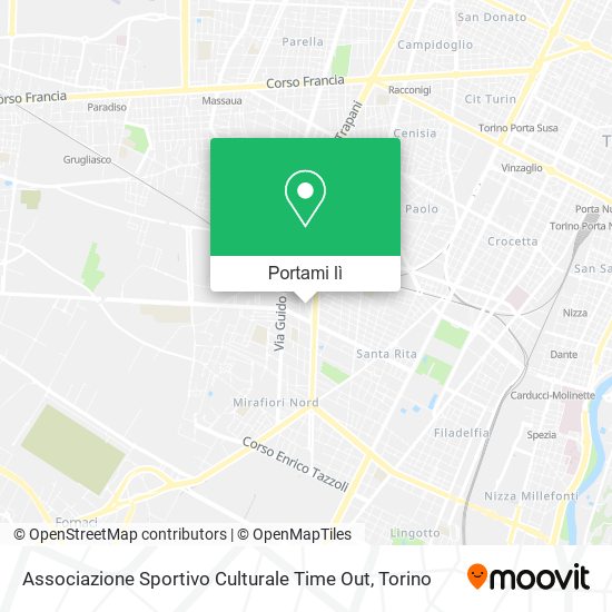 Mappa Associazione Sportivo Culturale Time Out