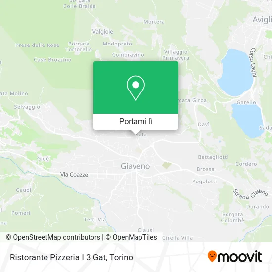 Mappa Ristorante Pizzeria I 3 Gat