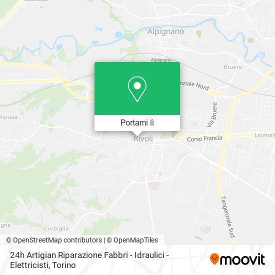 Mappa 24h Artigian Riparazione Fabbri - Idraulici - Elettricisti