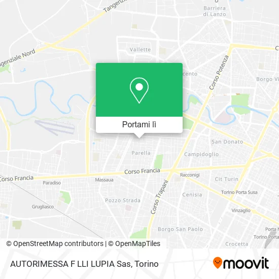 Mappa AUTORIMESSA F LLI LUPIA Sas