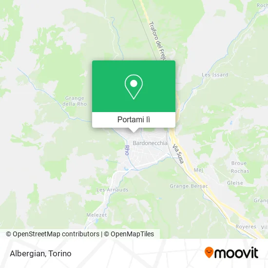 Mappa Albergian