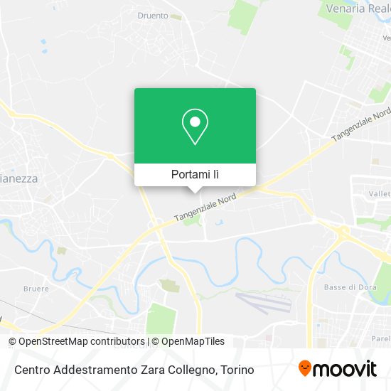 Mappa Centro Addestramento Zara Collegno