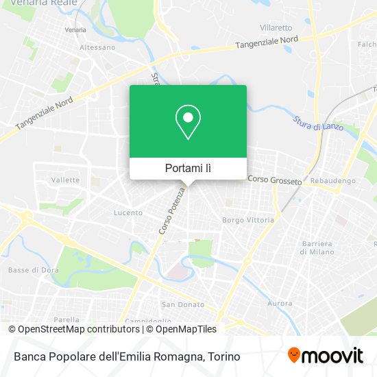 Mappa Banca Popolare dell'Emilia Romagna