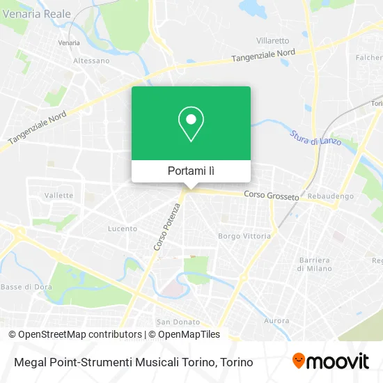 Mappa Megal Point-Strumenti Musicali Torino