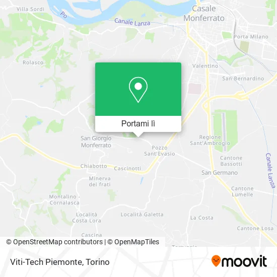 Mappa Viti-Tech Piemonte