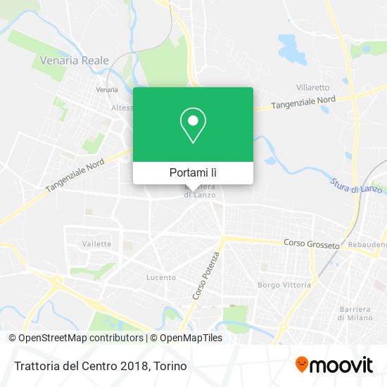 Mappa Trattoria del Centro 2018