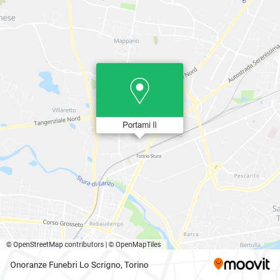 Mappa Onoranze Funebri Lo Scrigno