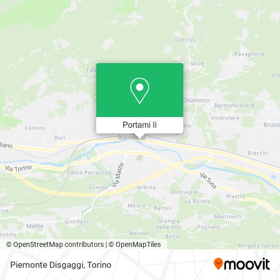 Mappa Piemonte Disgaggi