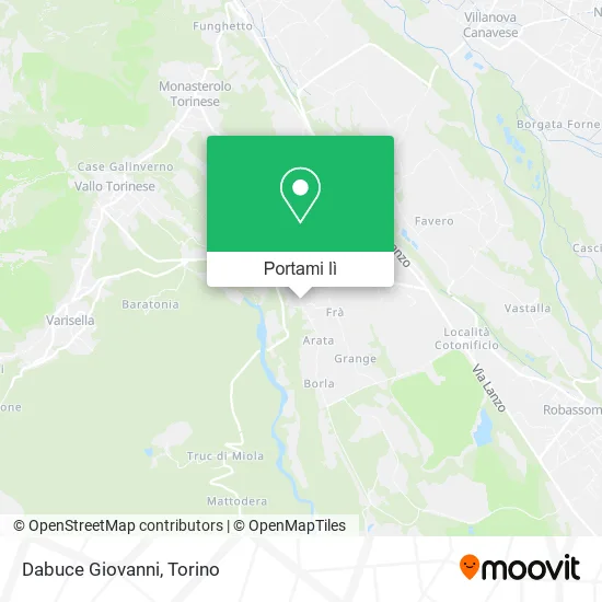 Mappa Dabuce Giovanni