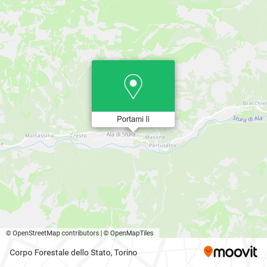 Mappa Corpo Forestale dello Stato