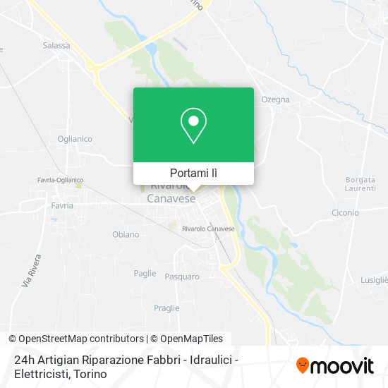 Mappa 24h Artigian Riparazione Fabbri - Idraulici - Elettricisti