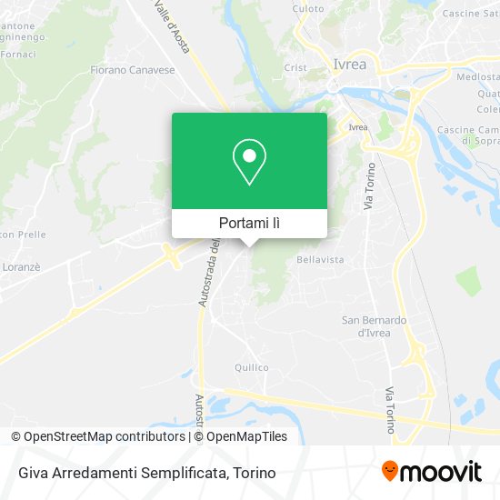 Mappa Giva Arredamenti Semplificata