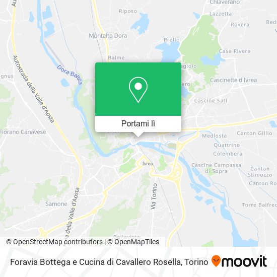 Mappa Foravia Bottega e Cucina di Cavallero Rosella