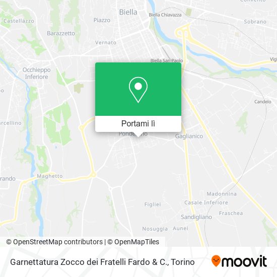 Mappa Garnettatura Zocco dei Fratelli Fardo & C.