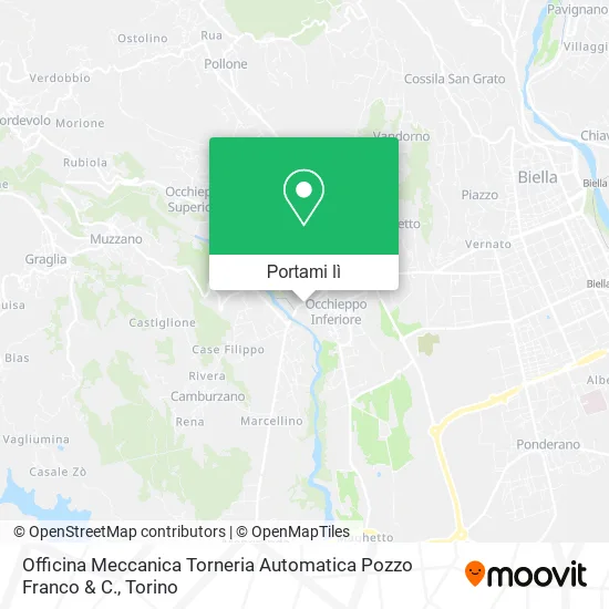 Mappa Officina Meccanica Torneria Automatica Pozzo Franco & C.