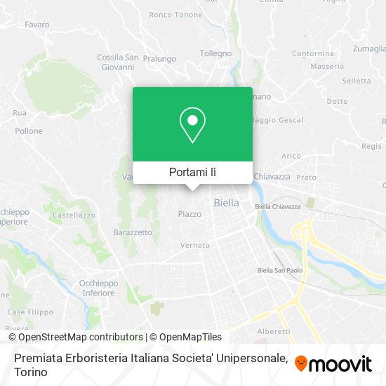 Mappa Premiata Erboristeria Italiana Societa' Unipersonale