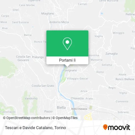 Mappa Tescari e Davide Catalano