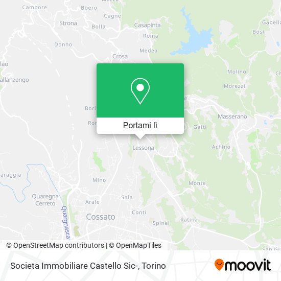 Mappa Societa Immobiliare Castello Sic-