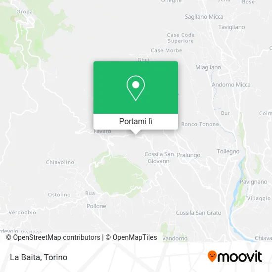 Mappa La Baita