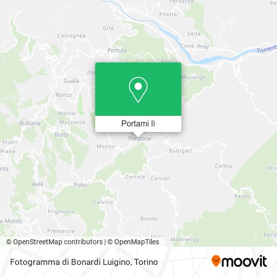 Mappa Fotogramma di Bonardi Luigino