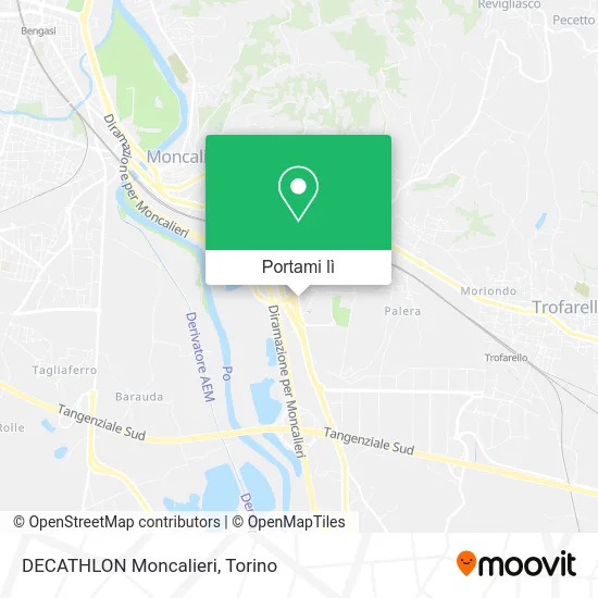 Mappa DECATHLON Moncalieri