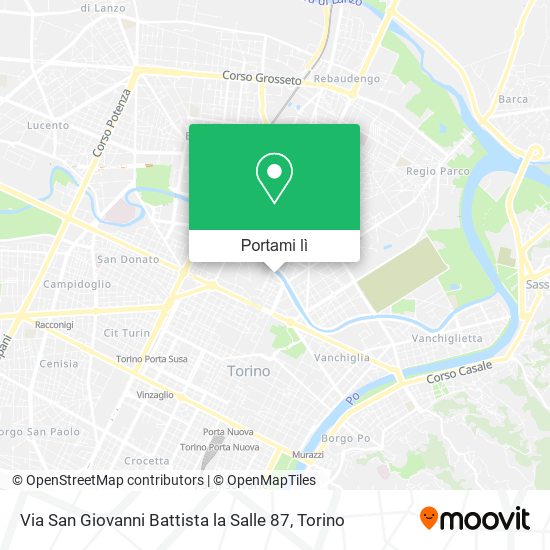 Mappa Via San Giovanni Battista la Salle  87