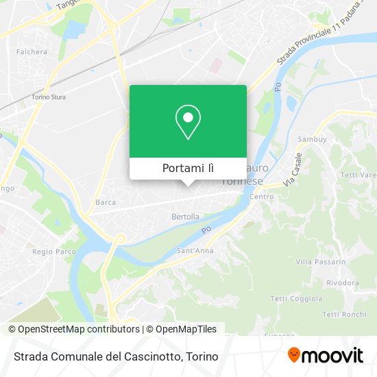 Mappa Strada Comunale del Cascinotto