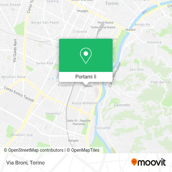 Mappa Via Broni