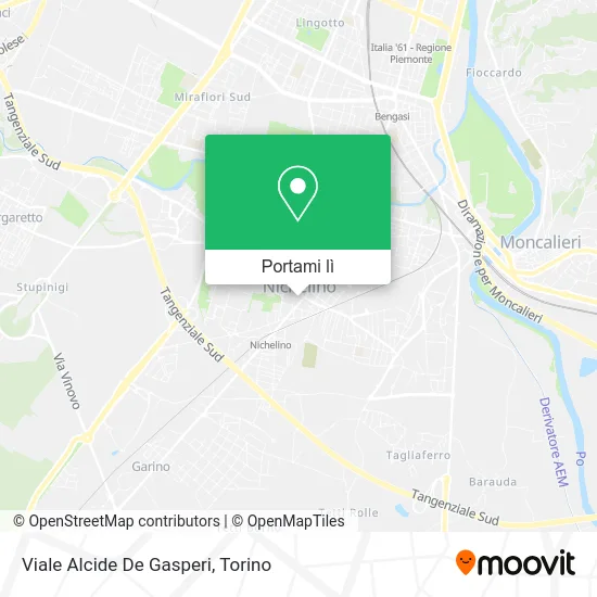 Mappa Viale Alcide De Gasperi