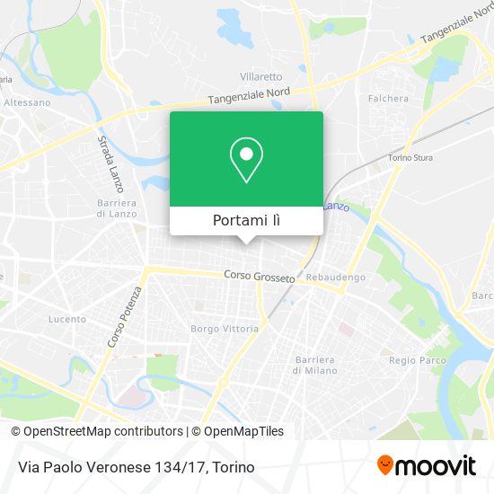 Mappa Via Paolo Veronese 134/17