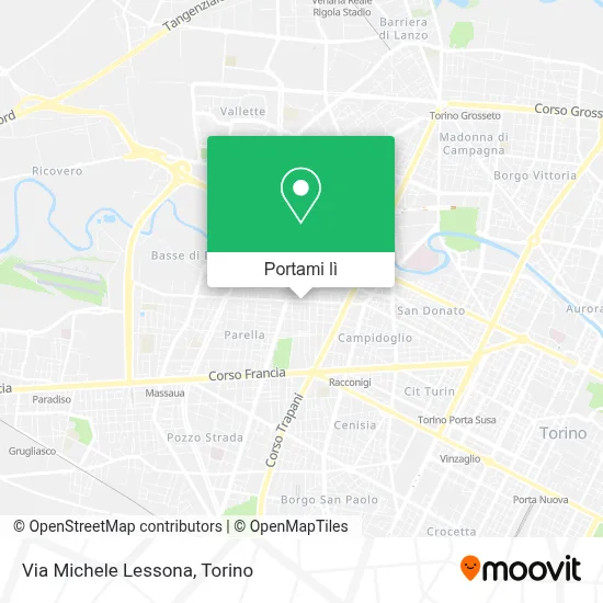 Mappa Via Michele Lessona