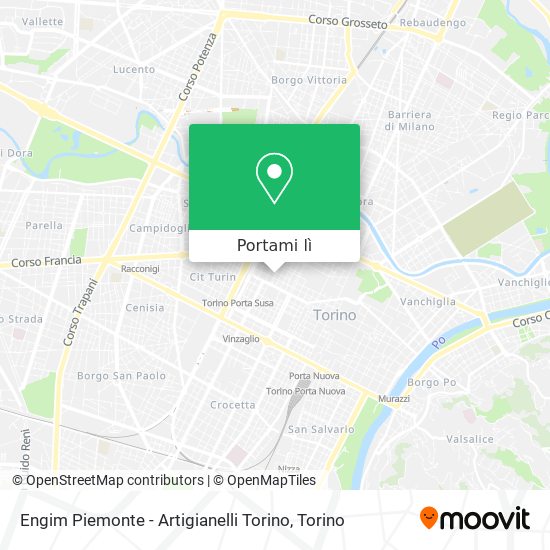 Mappa Engim Piemonte - Artigianelli Torino