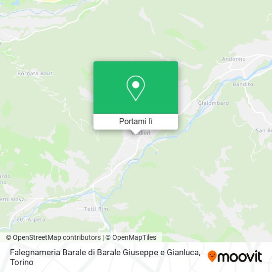 Mappa Falegnameria Barale di Barale Giuseppe e Gianluca