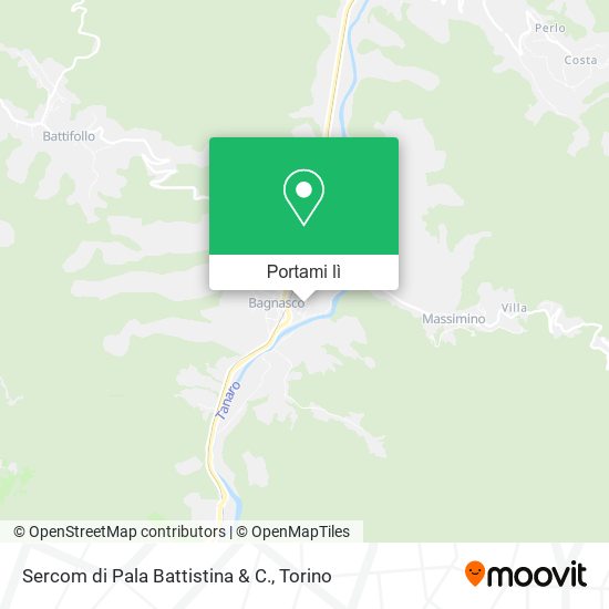 Mappa Sercom di Pala Battistina & C.