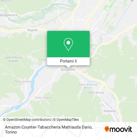 Mappa Amazon Counter-Tabaccheria Mattiauda Dario